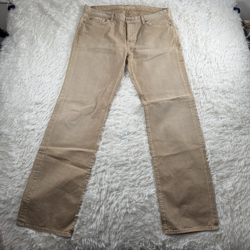 7 For All Mankind Jeans Mens 36 (Fits 36x33) Button Fly Relaxed Denim Classic